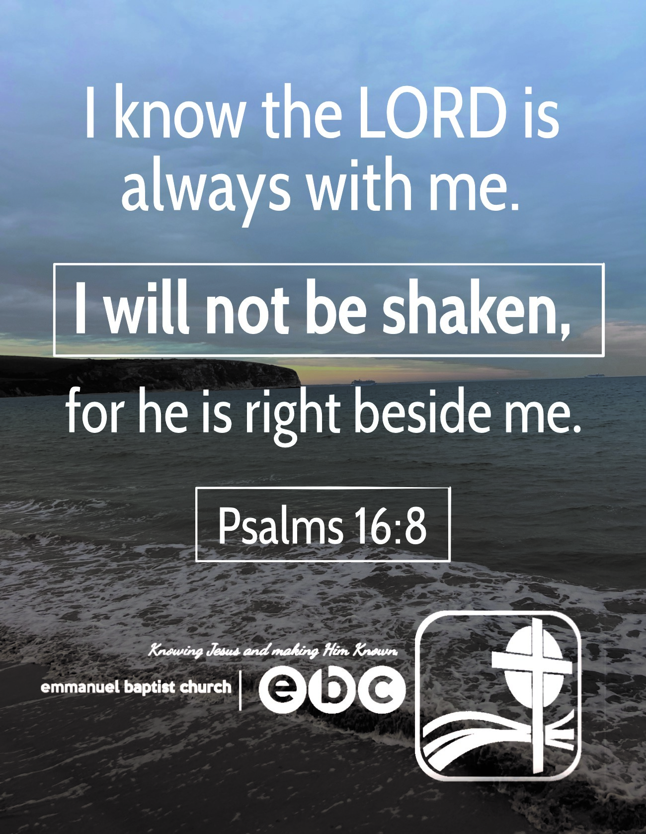 Emmanuel Baptist Church Verse of the year